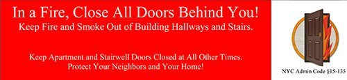 close the door notice close the door notice red