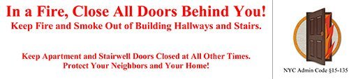 close the door notice close the door notice white