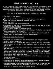 408-02 Fire Safety Notice