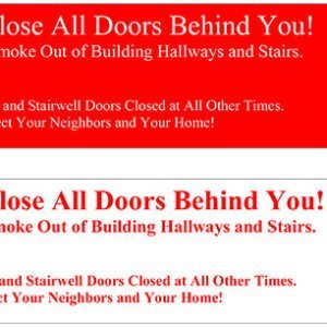 Close The Door Notice