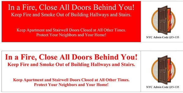 Close The Door Notice