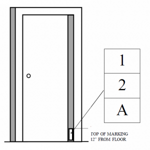 Hallway Corridor Directional Sign | NYC Apartment Signs